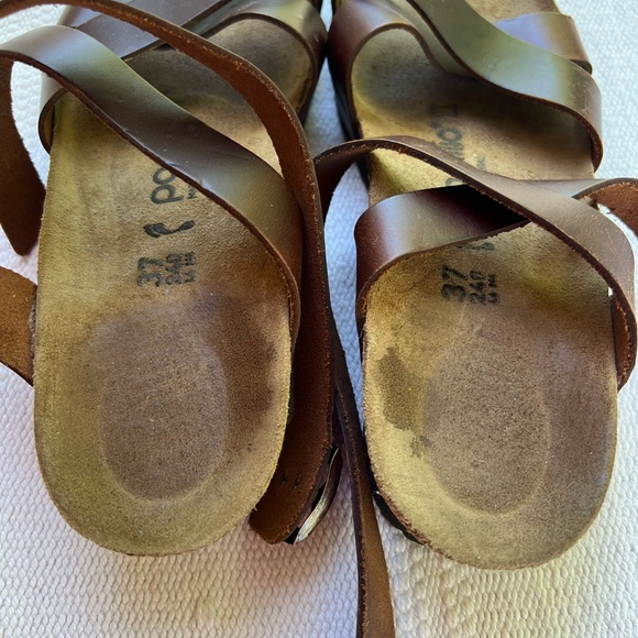 Papillio by Birkenstock Lola Ankle Strap Sandals Brown Size 37 - Picture 6 of 8
